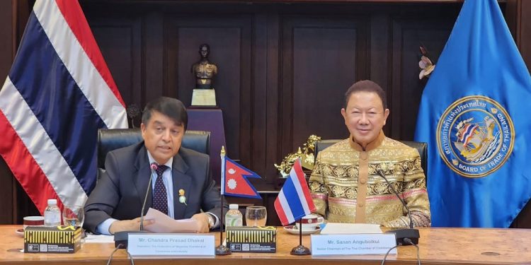 नेपाल र थाइल्याण्डबीच संयुक्त वाणिज्य परिषद् गठन हुने